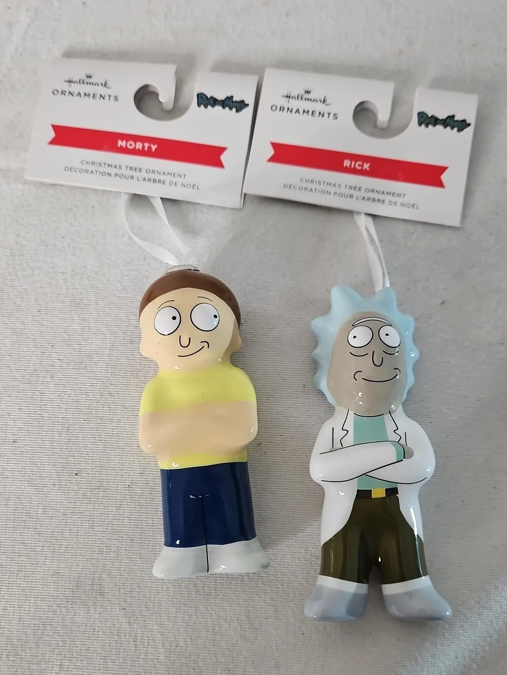 Hallmark Rick and Morty Decoupage Christmas Ornaments